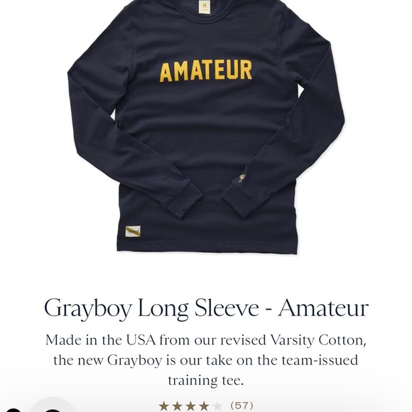 Tracksmith Other - Tracksmith Grayboy Amateur Long Sleeve